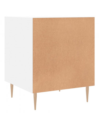 Comodino Bianco 40x40x50 cm in Legno Multistrato