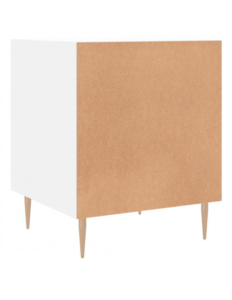 Comodino Bianco 40x40x50 cm in Legno Multistrato