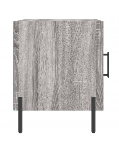 Comodino Grigio Sonoma 40x40x50 cm in Legno Multistrato 2