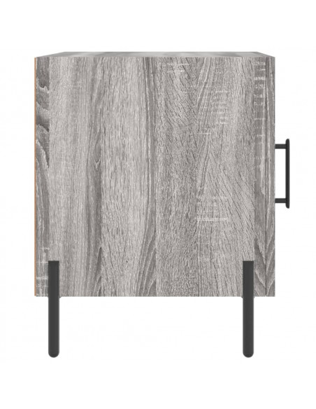 Comodino Grigio Sonoma 40x40x50 cm in Legno Multistrato