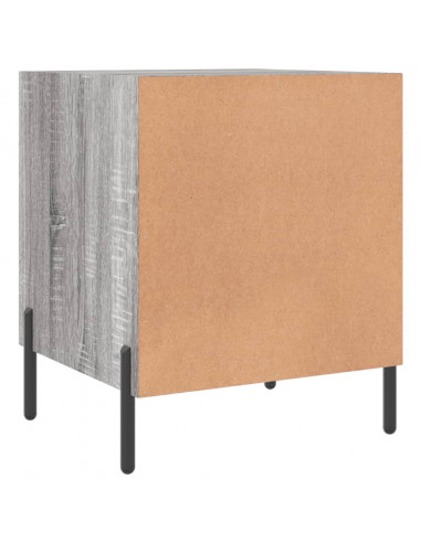 Comodino Grigio Sonoma 40x40x50 cm in Legno Multistrato