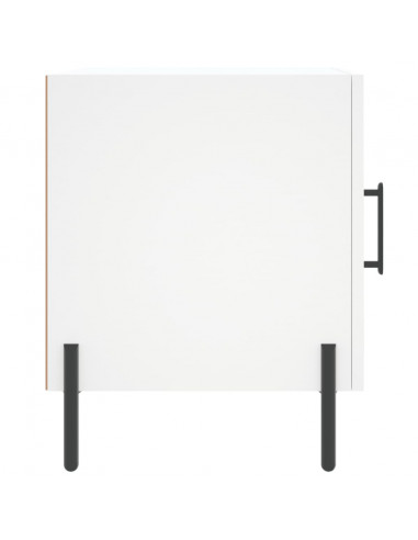 Comodino Bianco 40x40x50 cm in Legno Multistrato