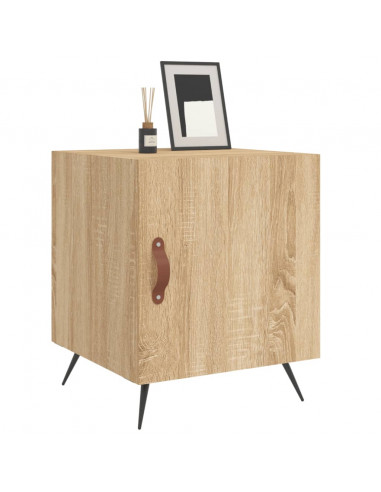 Comodino Rovere Sonoma 40x40x50 cm in Legno Multistrato