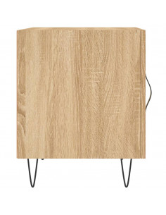 Comodino Rovere Sonoma 40x40x50 cm in Legno Multistrato 2