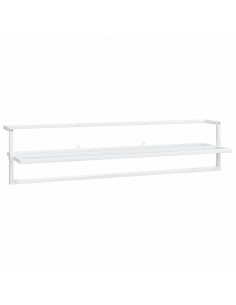 Portasciugamani Bianco 95x25x22 cm in Ferro 2
