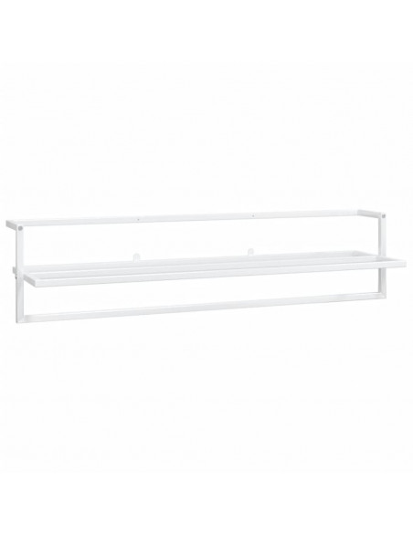 Portasciugamani Bianco 95x25x22 cm in Ferro