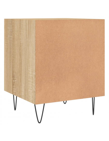 Comodino Rovere Sonoma 40x40x50 cm in Legno Multistrato