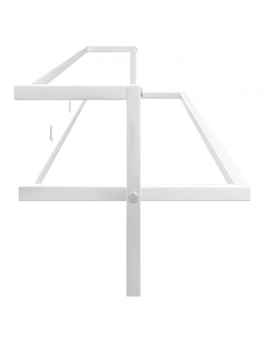 Portasciugamani Bianco 95x25x22 cm in Ferro