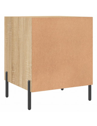 Comodino Rovere Sonoma 40x40x50 cm in Legno Multistrato