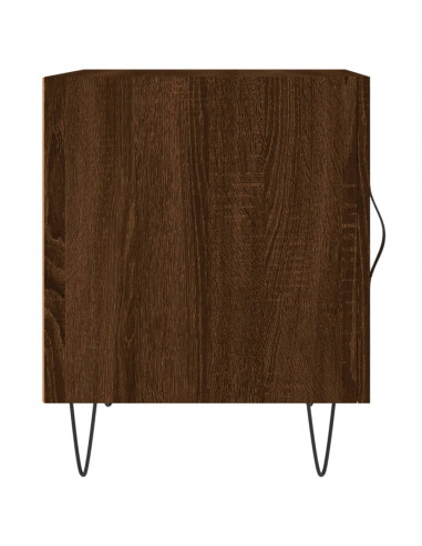 Comodino Rovere Marrone 40x40x50 cm in Legno Multistrato