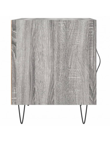 Comodino Grigio Sonoma 40x40x50 cm in Legno Multistrato