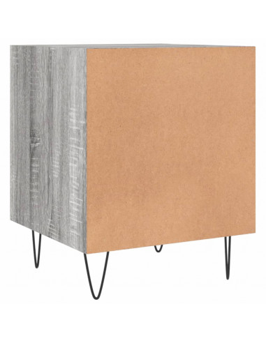 Comodino Grigio Sonoma 40x40x50 cm in Legno Multistrato