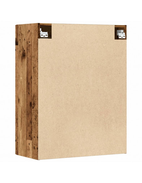 Armadietto Pensile a Parete Legno Antico 69,5x34x90 cm