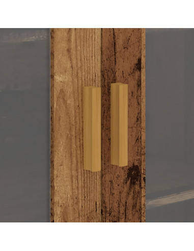 Armadietto Pensile a Parete Legno Antico 69,5x34x90 cm