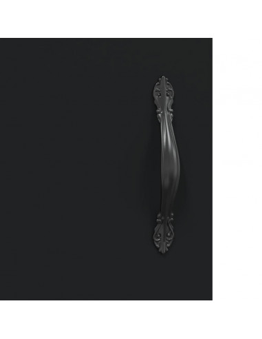 Comodino Nero 40x40x50 cm in Legno Multistrato