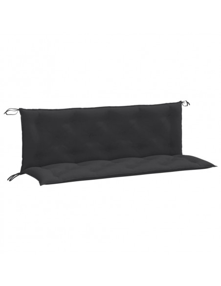 Cuscini Panca Giardino 2pz Antracite Mélange 150x50x7cm Tessuto