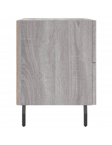 Comodini 2 pz Grigio Sonoma 40x35x47,5 cm in Legno Multistrato