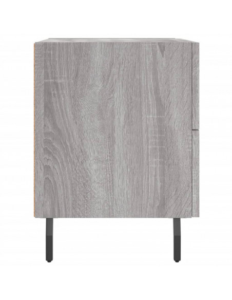 Comodini 2 pz Grigio Sonoma 40x35x47,5 cm in Legno Multistrato