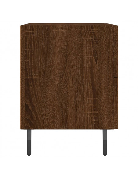 Comodini 2 pz Rovere Marrone 40x35x47,5 cm in Legno Multistrato