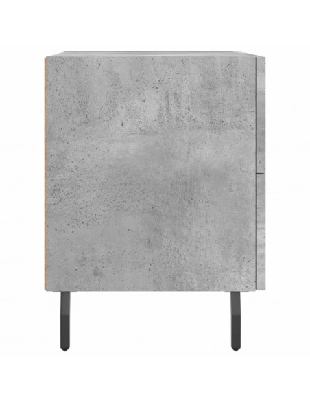 Comodini 2 pz Grigio Cemento 40x35x47,5 cm in Legno Multistrato