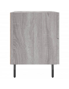 Comodino Grigio Sonoma 40x35x47,5 cm in Legno Multistrato 2
