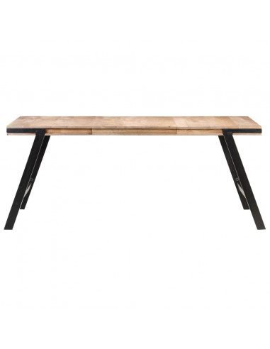 Tavolo da Pranzo 180x90x76 cm in Legno Massello di Mango