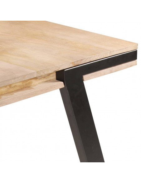 Tavolo da Pranzo 180x90x76 cm in Legno Massello di Mango