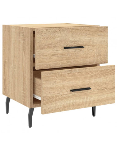 Comodini 2 pz Rovere Sonoma 40x35x47,5 cm in Legno Multistrato