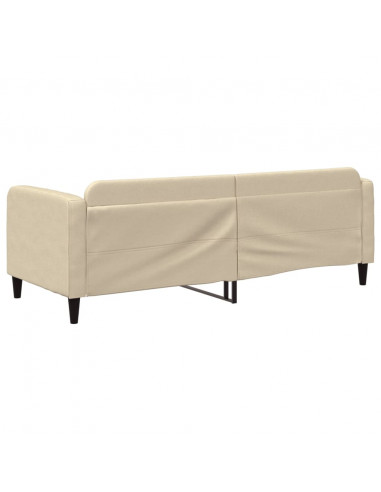 Letto da Giorno Crema 80x200 cm in Tessuto