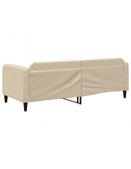 Letto da Giorno Crema 80x200 cm in Tessuto