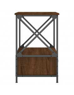 Comodino Rovere Marrone 50x41x65 cm in Legno Multistrato 2