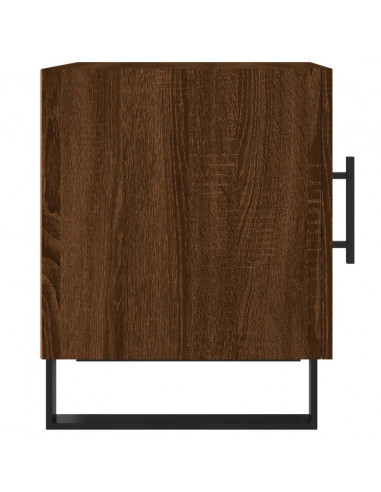 Comodino Rovere Marrone 40x40x50 cm in Legno Multistrato