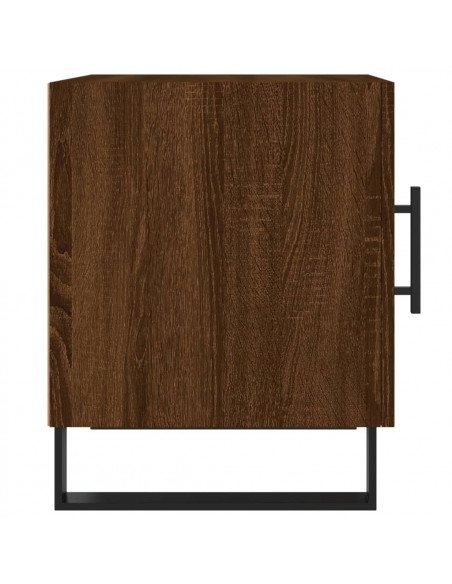 Comodino Rovere Marrone 40x40x50 cm in Legno Multistrato