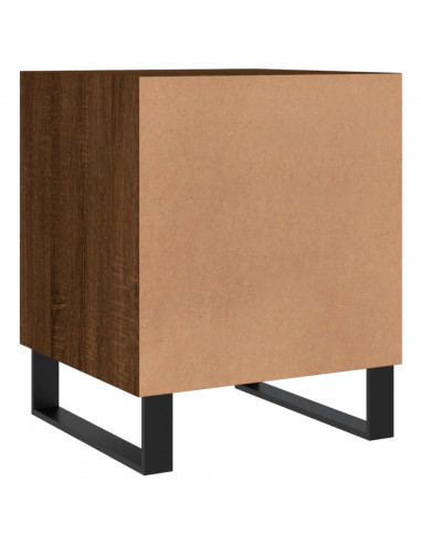 Comodino Rovere Marrone 40x40x50 cm in Legno Multistrato