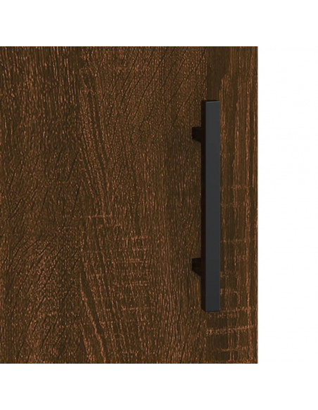 Comodino Rovere Marrone 40x40x50 cm in Legno Multistrato