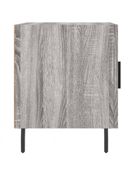 Comodino Grigio Sonoma 40x40x50 cm in Legno Multistrato