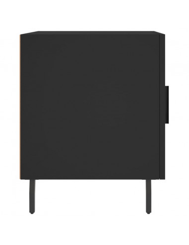 Comodino Nero 40x40x50 cm in Legno Multistrato