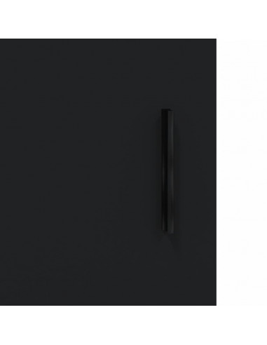 Comodino Nero 40x40x50 cm in Legno Multistrato