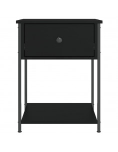 Comodini 2 pz Neri 44x45x58 cm in Legno Multistrato 2