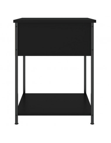 Comodini 2 pz Neri 44x45x58 cm in Legno Multistrato