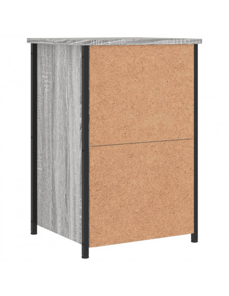 Comodino Grigio Sonoma 40x36x60 cm in Legno Multistrato