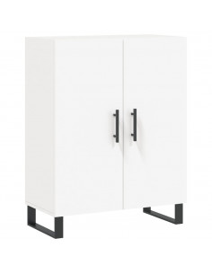 Credenza Bianca 69,5x34x180 cm in Legno Multistrato 2