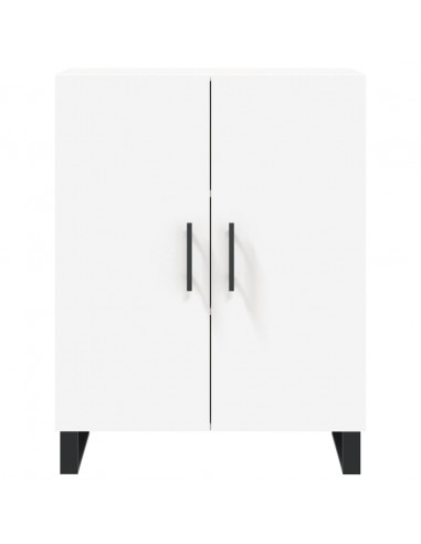 Credenza Bianca 69,5x34x180 cm in Legno Multistrato