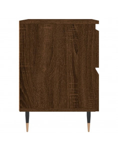 Comodino Rovere Marrone 40x35x50 cm in Legno Multistrato 2
