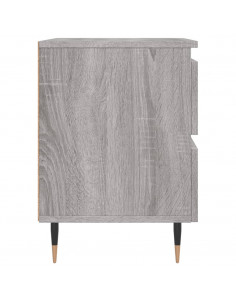 Comodini 2pz Grigio Sonoma 40x35x50 cm in Legno Multistrato 2