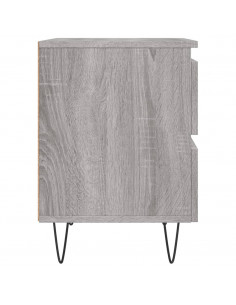 Comodini 2pz Grigio Sonoma 40x35x50 cm in Legno Multistrato 2