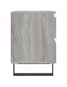 Comodini 2pz Grigio Sonoma 40x35x50 cm in Legno Multistrato 2