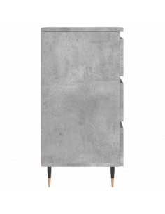 Comodini 2 pz Grigio Cemento 40x35x69 cm in Legno Multistrato 2