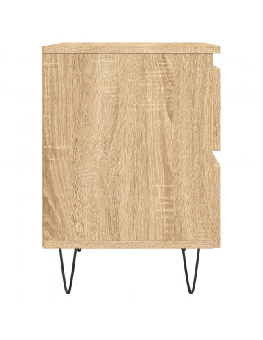 Comodino Rovere Sonoma 40x35x50 cm in Legno Multistrato