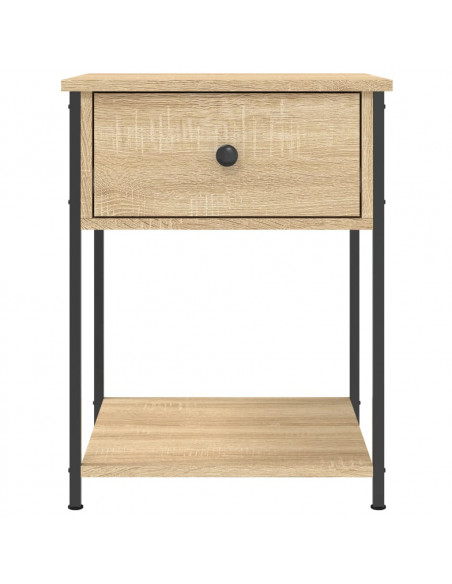 Comodini 2 pz Rovere Sonoma 44x45x58 cm in Legno Multistrato